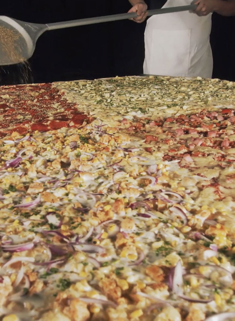 Pizza con distancia